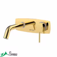 شیر روشویی توکار بهفر طلایی براق سری پلیت کامو