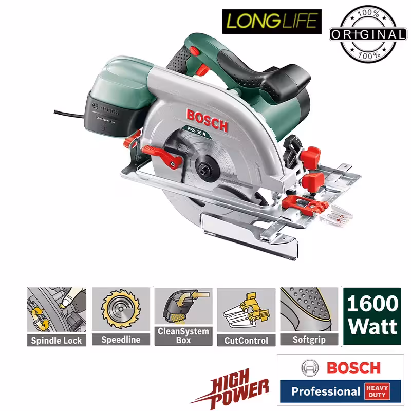 اره دیسکی بوش مدل فوق هوشمند کد PKS 66 A – 1600W