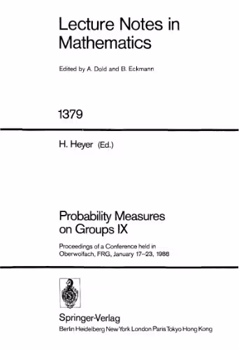 خرید و دانلود نسخه کامل کتاب Probability Measures on Groups IX