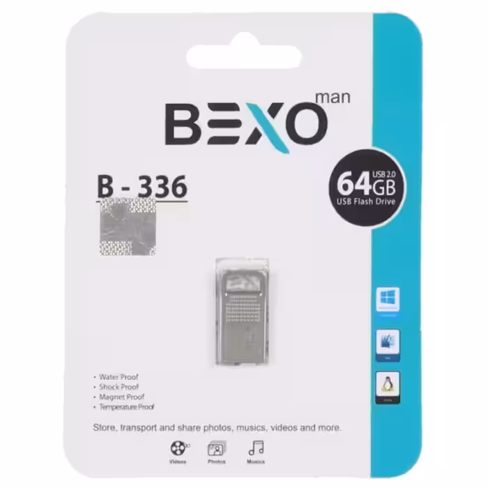 فلش مموری بکسو مدل B-336 USB2.0 ظرفیت 64 گیگابایت