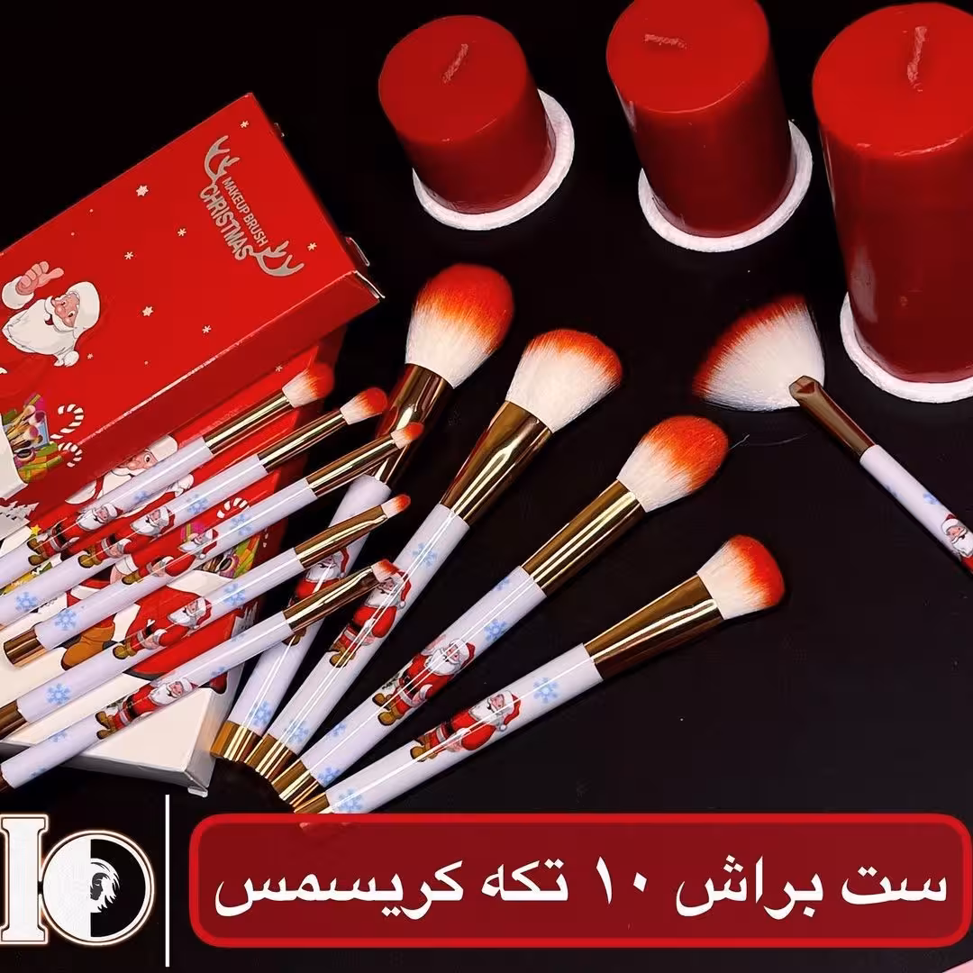 براش 10 تیکه جعبه دار کریسمس
