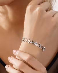 دستبند نقره زنانه کد 30159