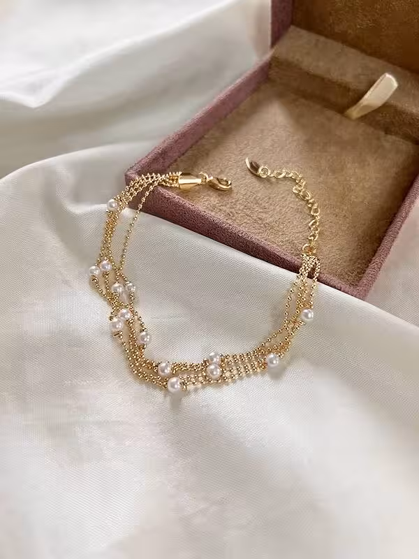 دستبندمرواریدی چندلاین