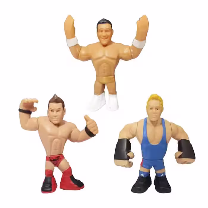 ست 3 عددی مینی اکشن فیگور کشتی کج WWE
