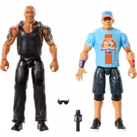 اکشن فیگور کشتی کج جان سینا با راک The Rock vs John Cena برند Mattel