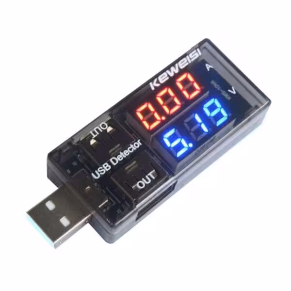 ماژول مانیتورینگ ولتاژ و جریان USB Tester Detector