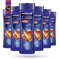 6 عدد شامپو مو مردانه کلیر CLEAR مدل ضد ریزش مو anti-hair fall حجم 315 میلی لیتر   (اورجینال)