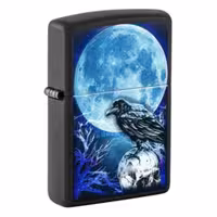 فندک زیپو Zippo مدل Z-CI098189-218 | فندک بنزینی طرح کلکسیونی کمیاب Vintage | کلاغ ماه | ساخت آمریکا | با گارانتی مادام العمر | مناسب برای مجموعه‌داران و کلکسیونرهای حرفه‌ای