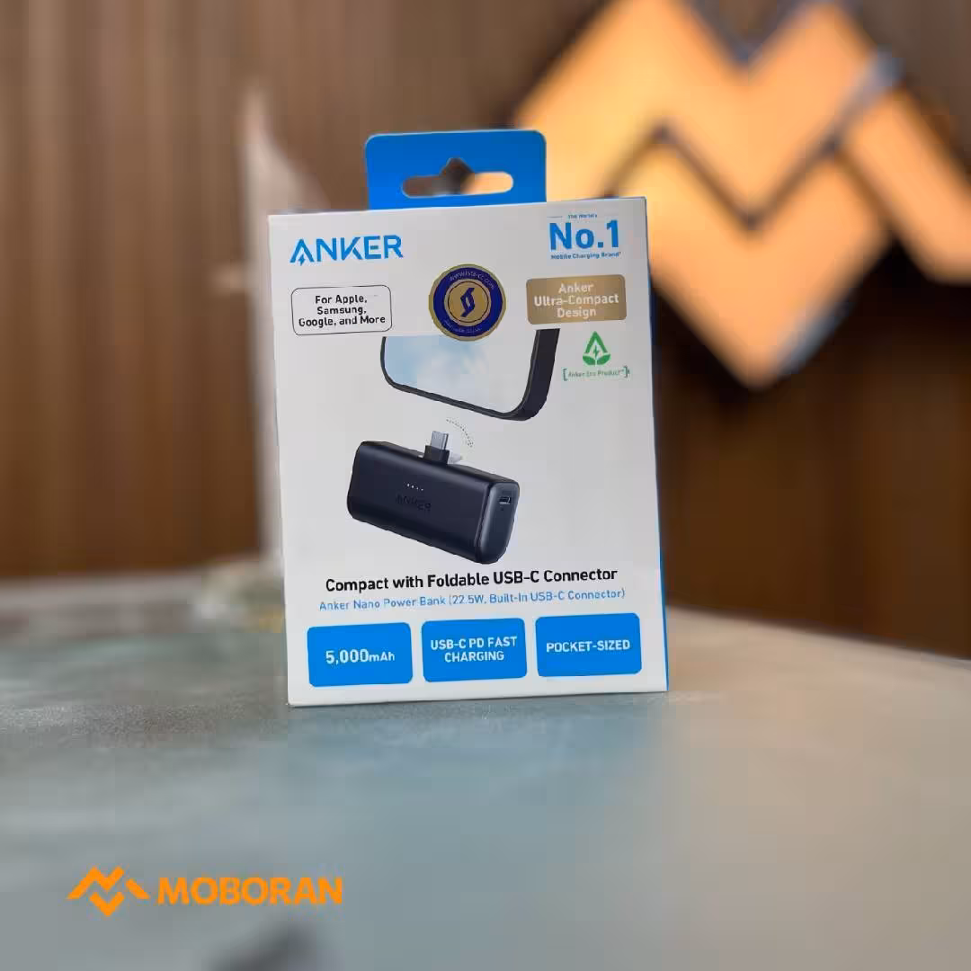 پاوربانک انکر Anker Nano Power Bank 22.5W USB-C Connector A1653 | ظرفیت 5000 میلی آمپر ساعت | موبوران