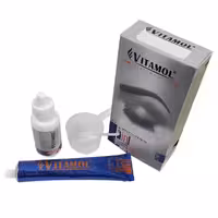 کیت رنگ ابرو ویتامول شماره MB حجم 30 میلی لیتر رنگ قهوه ای متوسط | Vitamol Eyebrow Color 30 ml No.MB