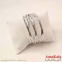 بنگل مینیمال دخترانه استیل مدل نقره ای  کد DSB181090W