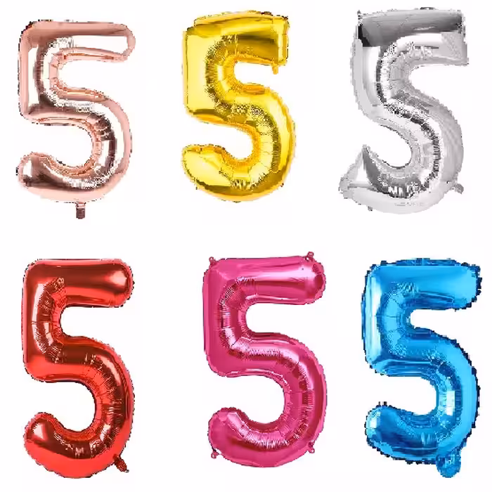 بادکنک فویلی عدد 5