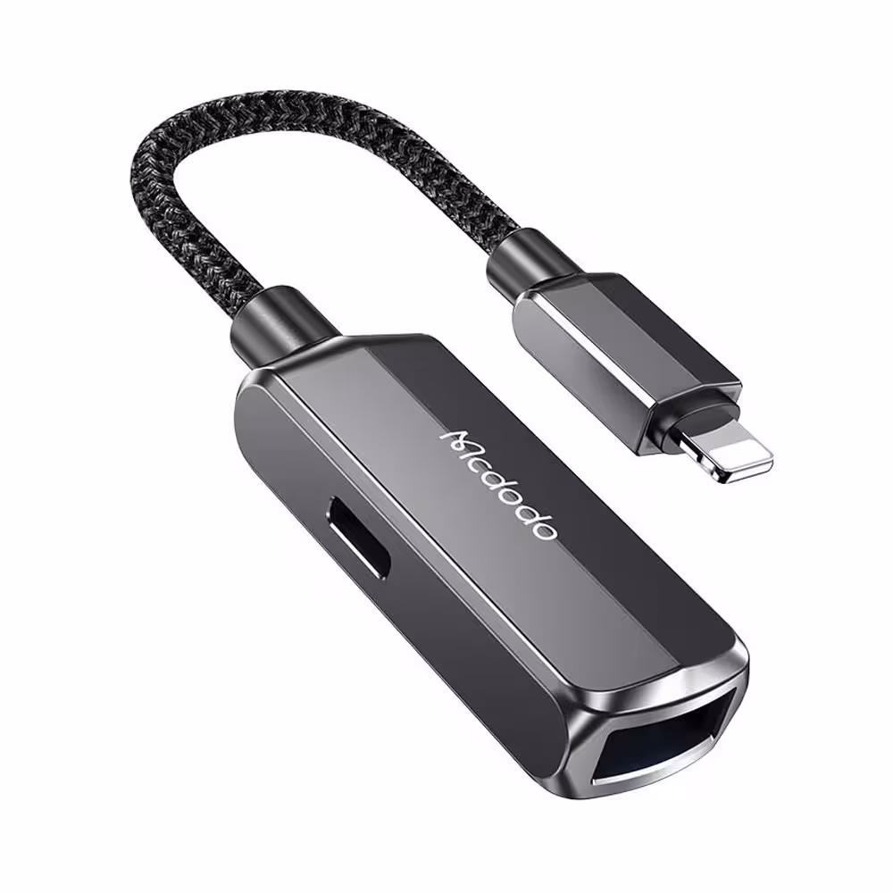 کابل تبدیل لایتنینگ به یو اس بی مک دودو Mcdodo 2 In 1 Convertor Lightning to USB-A 3.0   Lightning CA-2690