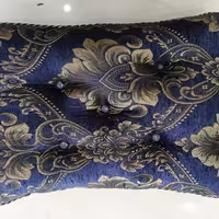 پشتی مخمل 5 دکمه کاور دار جفتی