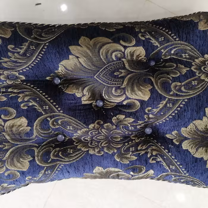 پشتی مخمل 5 دکمه کاور دار جفتی