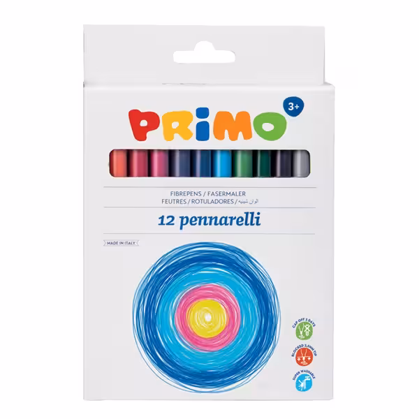 ماژیک 12 رنگ پریمو کد 601PEN12