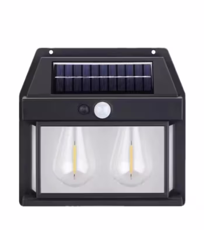 لامپ دیواری خورشیدی شارژی سنسور دار (لامپ دیواری سولار)  Solar Interaction Wall Lamp