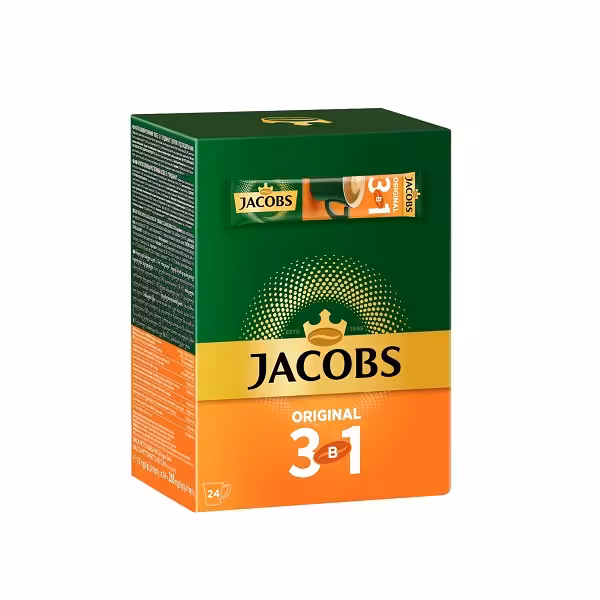 کافی میکس اورجینال 3 در 1 جاکوبز بسته 24 عددی
