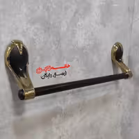 جاحوله میله ای بتیس مدل نایس رنگ مشکی طلایی (45سانت) جنس لوله استیل وپایه ها پلاستیک