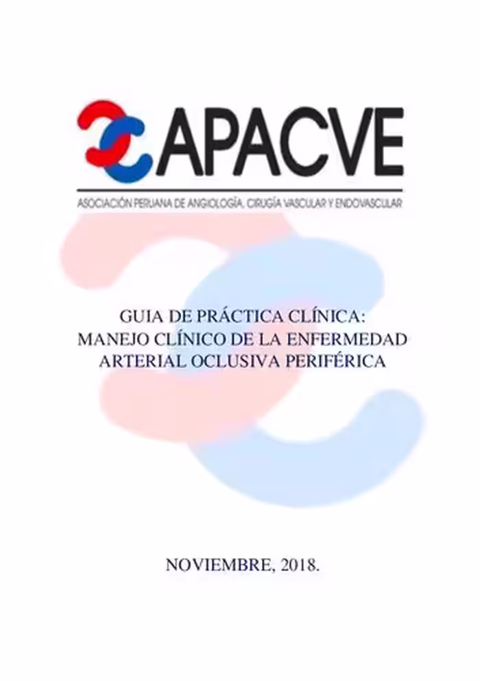 خرید و دانلود نسخه کامل کتاب Guía de práctica clínica: Manejo clínico de la enfermedad arterial oclusiva periférica (EAOP)