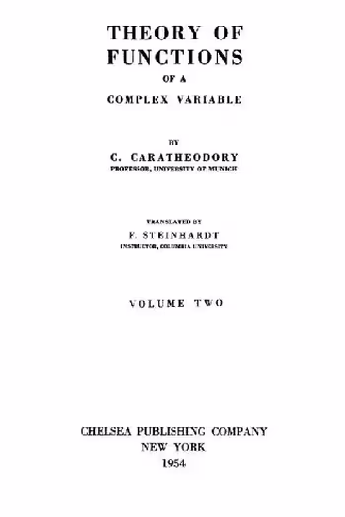 خرید و دانلود نسخه کامل کتاب Theory of Functions of a Complex Variable.