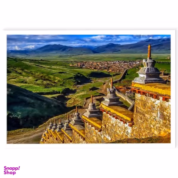 تابلو نوری بکلیت طرح دیوار چین مدل W5762