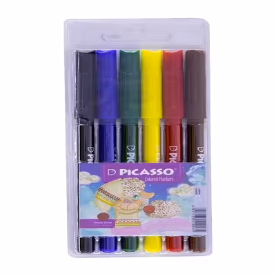 ماژیک رنگ آمیزی 6رنگ پیکاسو مدل آرت