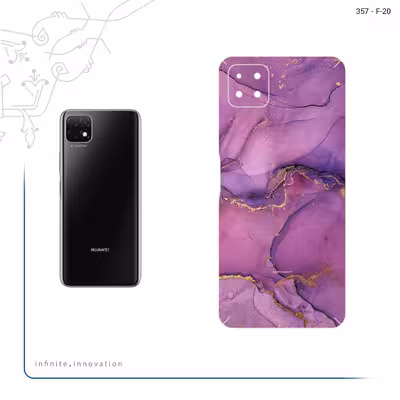 برچسب پوششی ماهوت مدل Purple Marble مناسب برای گوشی موبایل هوآوی Nova Y60