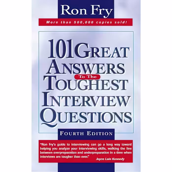 کتاب 101 Great Answers to the Toughest Interview Questions اثر Ronald W. Fry انتشارات Delmar Cengage Learning