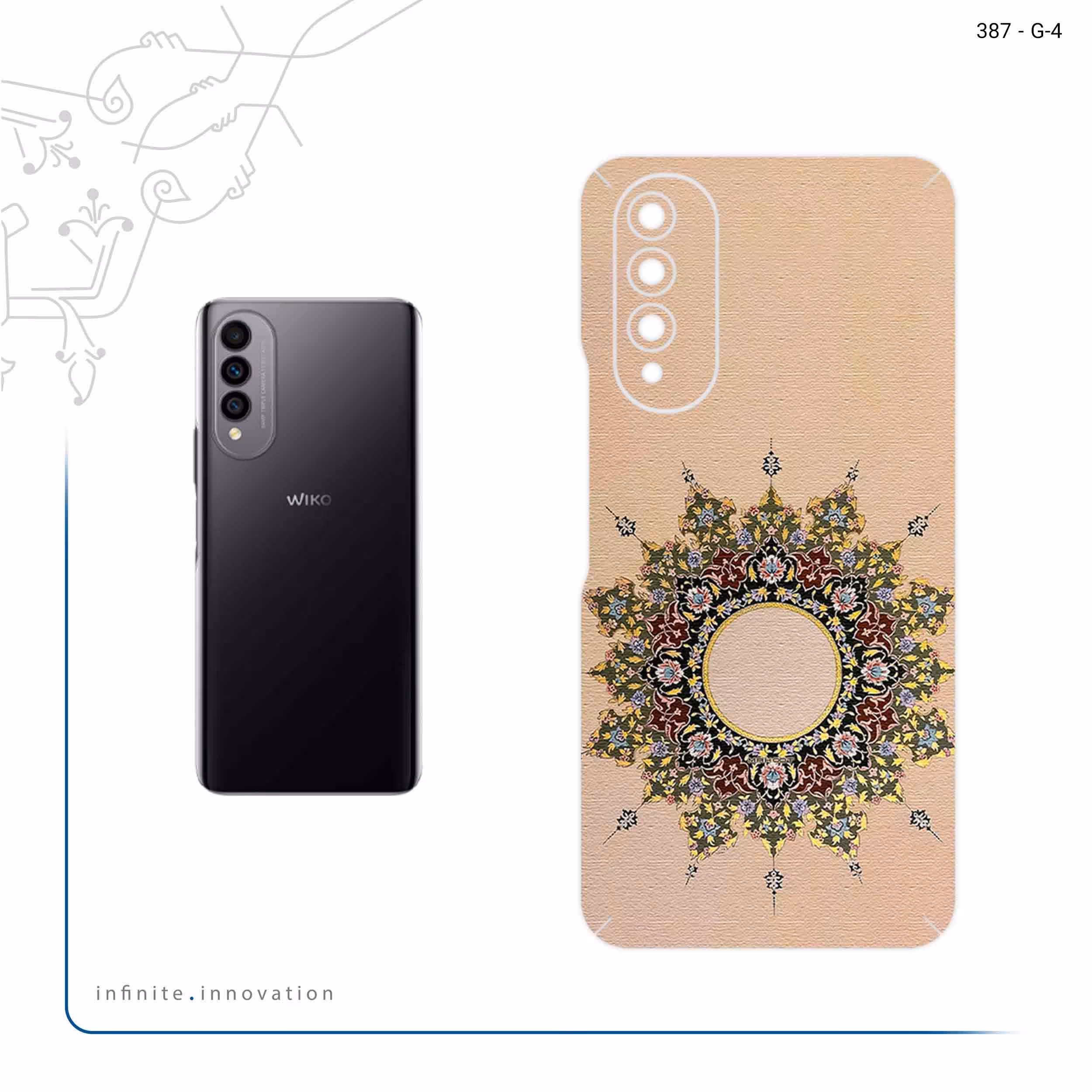برچسب پوششی ماهوت مدل Art of Illumination 3 مناسب برای گوشی موبایل ویکو T50