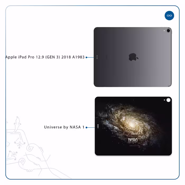 برچسب پوششی ماهوت مدل Universe-by-NASA-1 مناسب برای تبلت اپل iPad Pro 12.9 (GEN 3) 2018 A1983