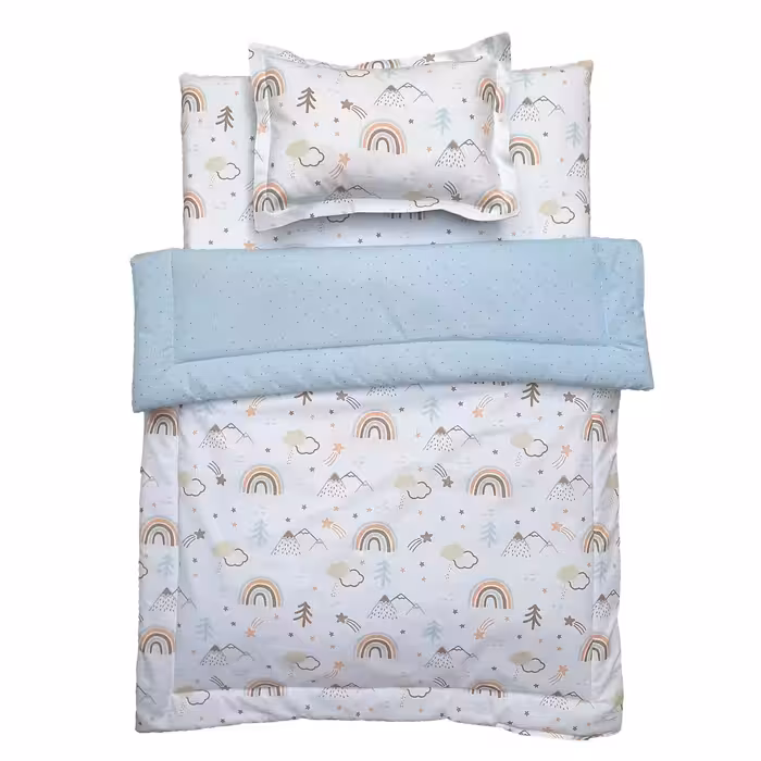 سرویس خواب 6 تکه نوزاد طرح رنگین کمان