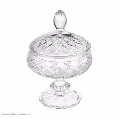 شکلات خوری بوهمیا مدل پایه دار طرح خشتی کد 26