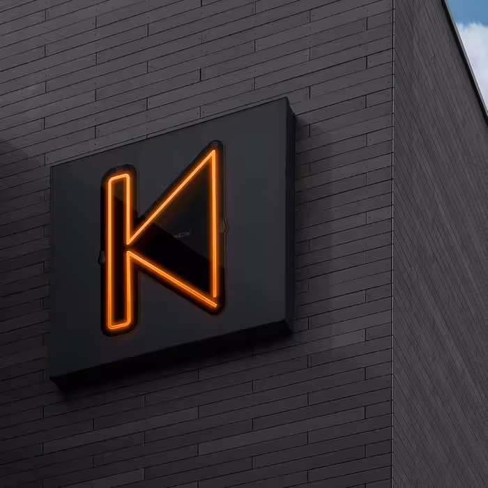 چراغ دیواری نئون دیزاین مدل Perviues-BL_ORG