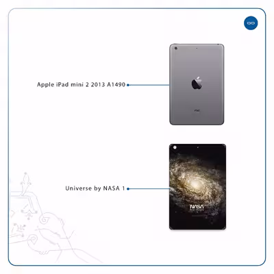 برچسب پوششی ماهوت مدل Universe-by-NASA-1 مناسب برای تبلت اپل iPad mini 2 2013 A1490