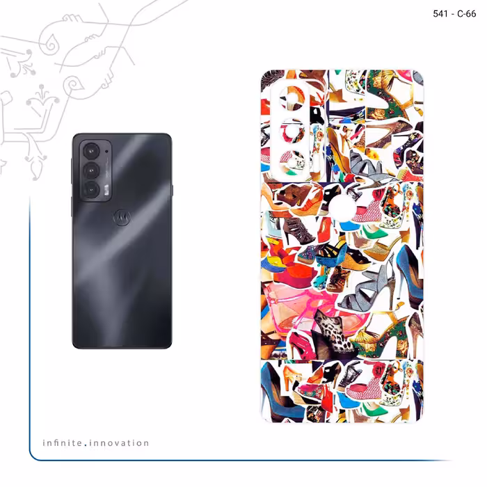 برچسب پوششی ماهوت مدل Collage of High heel Shoes مناسب برای گوشی موبایل موتورولا Edge 20