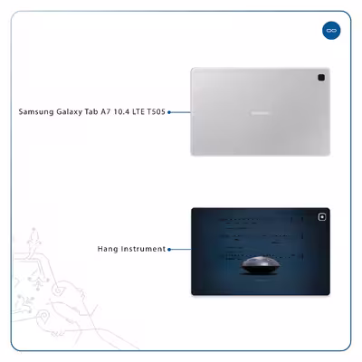 برچسب پوششی ماهوت مدل Hang Instrument مناسب برای تبلت سامسونگ Galaxy Tab A7 10.4 LTE 2020 T505