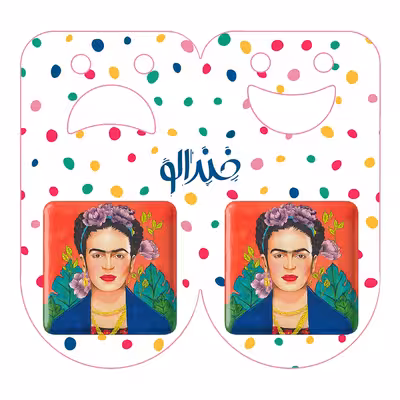 پیکسل خندالو مدل فریدا کالو کد 3714 به همراه مگنت