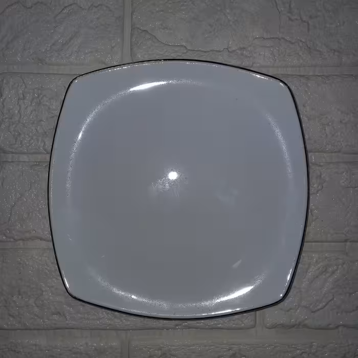 بشقاب میوه خوری لورین مدل تخت بسته 6 عددی