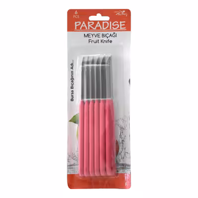   کارد میوه خوری پارادایس مدل Meyve مجموعه 6 عددی