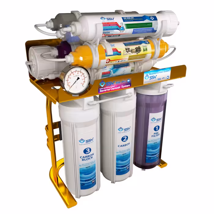 دستگاه تصفیه آب اس اس وی مدل MaxGold 2W X1050 به همراه شیر تصفیه آب