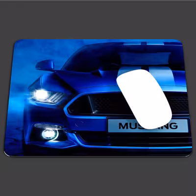 ماوس پد آی تمر مدل mustang car کد 293