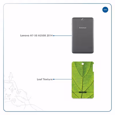 برچسب پوششی ماهوت مدل Leaf-Texture مناسب برای تبلت لنوو A7-50 A3500 2014