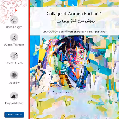 برچسب پوششی ماهوت مدل Collage of Women Portrait 1 مناسب برای گوشی موبایل شیائومی Redmi Note 10 Pro Max