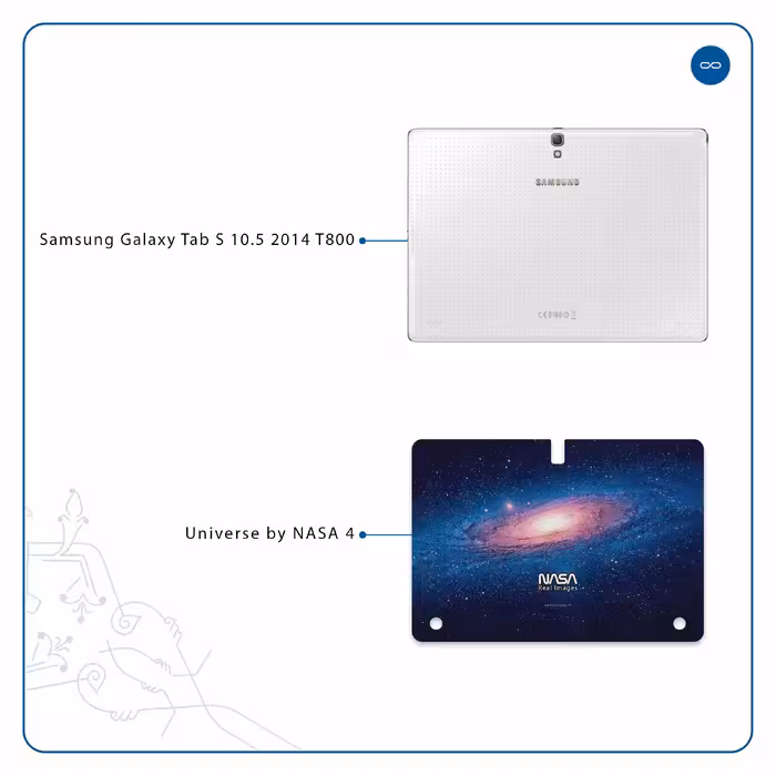 برچسب پوششی ماهوت مدل Universe-by-NASA-4 مناسب برای تبلت سامسونگ Galaxy Tab S 10.5 2014 T800