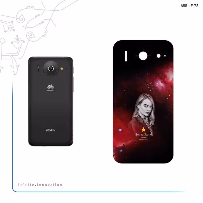 برچسب پوششی ماهوت مدل Emma Stone مناسب برای گوشی موبایل هوآوی Ascend G510