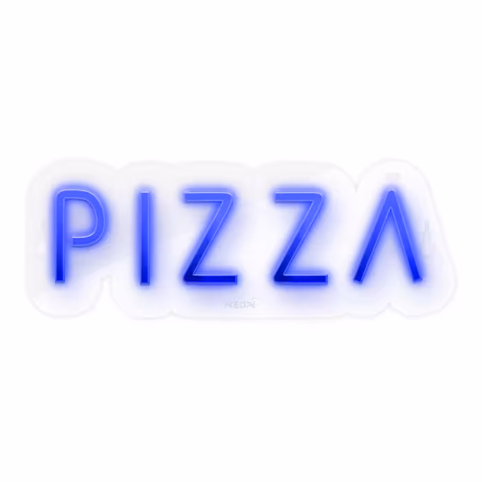 چراغ دیواری نئون دیزاین طرح Pizza-Text_BL