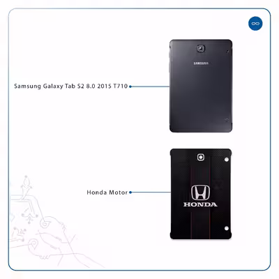 برچسب پوششی ماهوت مدل Honda Motor مناسب برای تبلت سامسونگ Galaxy Tab S2 8.0 2015 T710