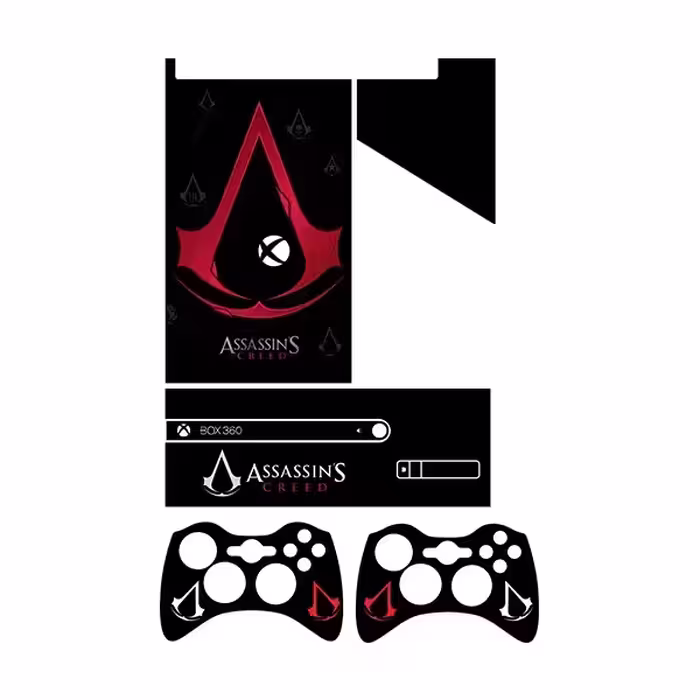 برچسب ایکس باکس 360 سوپر اسلیم طرح Assassins Creed کد 2 مجموعه 4 عددی