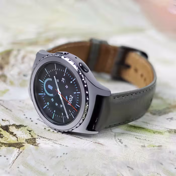 برچسب ماهوت طرح Matte-Silver مناسب برای ساعت هوشمند سامسونگ Galaxy Gear S2 Classic
